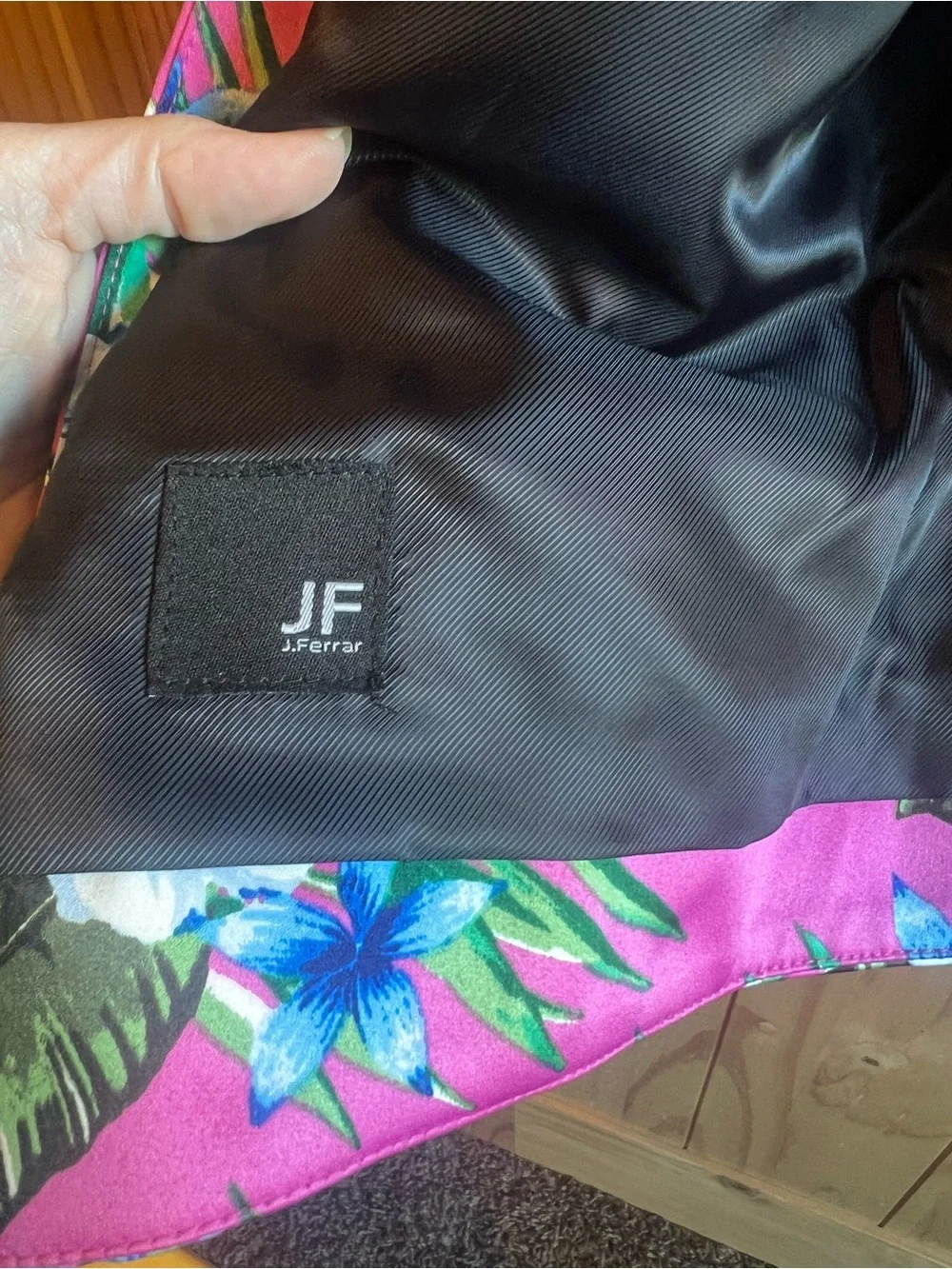 jf j.ferrar Mens Pink Floral Tropical Button Vest Size L Wedding Tropical Tropic